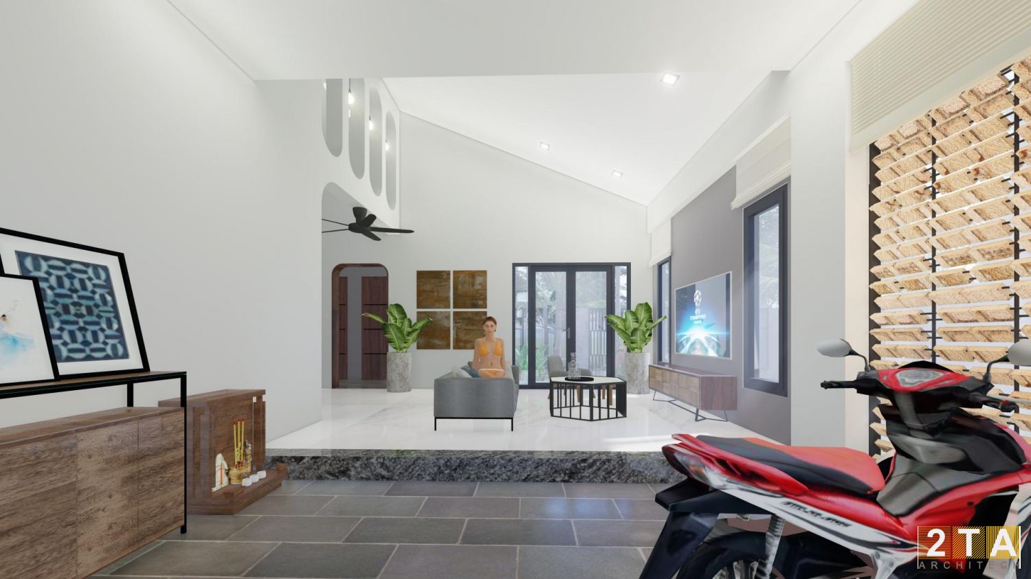 KIẾN TRÚC NHÀ ANH HUY